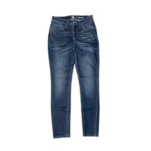 LEE RIDERS Women's Midrise Skinny Jeans Dark Wash Size 6
